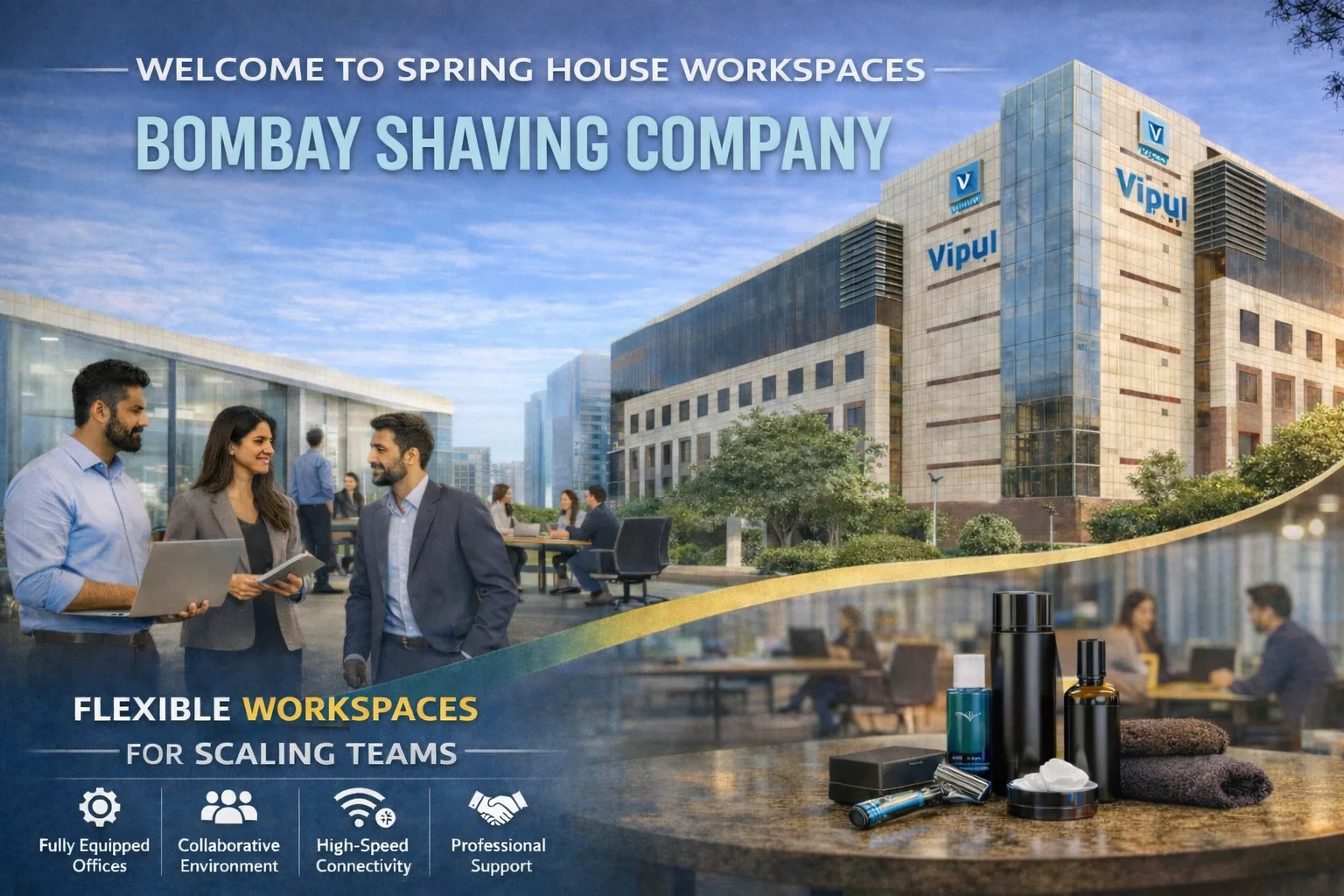A New Workspace Chapter for Bombay Shaving Company at Spring House